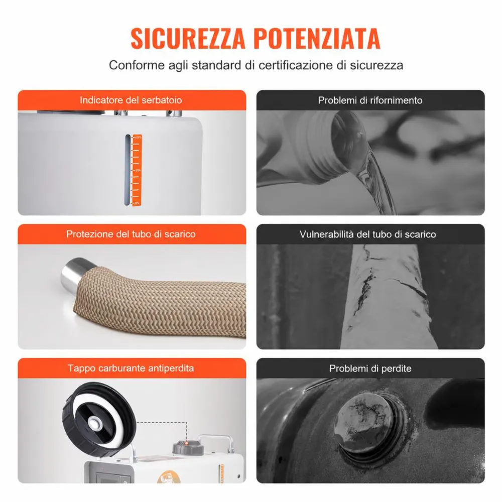VEVOR Riscaldatore d'Aria Diesel 2 KW, 12V/24V, con Controllo APP Bluetooth, Telecomando Schermo di Visualizzazione, Allarme CO, Riscaldatore Diesel Portatile Riscaldamento per Veicoli e Spazi Aperti