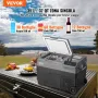 VEVOR Frigorifero Portatile per Auto, Frigorifero 12 V, Congelatore Portatile Zona Singola 35 L, Temperatura - 20 ~ 20 ℃, Refrigeratore a Compressore con Rotelle per Casa, Esterno, Camper, Auto