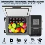 VEVOR Frigorifero Portatile per Auto, Frigorifero 12 V, Congelatore Portatile Zona Singola 35 L, Temperatura - 20 ~ 20 ℃, Refrigeratore a Compressore con Rotelle per Casa, Esterno, Camper, Auto