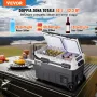 VEVOR Frigorifero Portatile per Auto, Frigorifero 12 V, Congelatore Portatile a Due Zona da 40 L , Temperatura Regolabile - 20 ~ 20 ℃, Refrigeratore a Compressore per Casa, Esterno, Camper, Auto