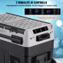 VEVOR Frigorifero Portatile per Auto, Frigorifero 12 V, Congelatore Portatile a Due Zona da 40 L , Temperatura Regolabile - 20 ~ 20 ℃, Refrigeratore a Compressore per Casa, Esterno, Camper, Auto
