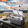 VEVOR Frigorifero Portatile per Auto, Frigorifero 12 V, Congelatore Portatile a Due Zona da 50 L , Temperatura Regolabile - 20 ~ 20 ℃, Refrigeratore a Compressore per Casa, Esterno, Camper, Auto