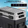 VEVOR Frigorifero Portatile per Auto, Frigorifero 12 V, Congelatore Portatile a Due Zona da 50 L , Temperatura Regolabile - 20 ~ 20 ℃, Refrigeratore a Compressore per Casa, Esterno, Camper, Auto