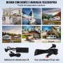 VEVOR Frigorifero Portatile per Auto, Frigorifero 12 V, Congelatore Portatile a Due Zona da 50 L , Temperatura Regolabile - 20 ~ 20 ℃, Refrigeratore a Compressore per Casa, Esterno, Camper, Auto