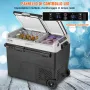 VEVOR Frigorifero Portatile per Auto, Frigorifero 12 V, Congelatore Portatile a Due Zona da 58 L , Temperatura Regolabile - 20 ~ 20 ℃, Refrigeratore a Compressore per Casa, Esterno, Camper, Auto