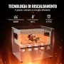 VEVOR Pulitore Digitale ad Ultrasuoni da 10 L 240 W, con Modalità Delicata e Degasaggio Migliorato, Pulitore ad Ultrasuoni Industriale 40 kHz con Riscaldatore Timer per Contenitori, Gioielli