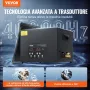 VEVOR Pulitore ad Ultrasuoni da 15 L, Macchina per la Pulizia ad Ultrasuoni Digitale da 360 W con Modalità Delicata, Pulitore ad Ultrasuoni Industriale da 40 kHz con Riscaldatore e Timer