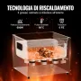 VEVOR Pulitore ad Ultrasuoni da 15 L, Macchina per la Pulizia ad Ultrasuoni Digitale da 360 W con Modalità Delicata, Pulitore ad Ultrasuoni Industriale da 40 kHz con Riscaldatore e Timer