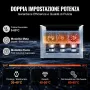 VEVOR Pulitore ad Ultrasuoni da 15 L, Macchina per la Pulizia ad Ultrasuoni Digitale da 360 W con Modalità Delicata, Pulitore ad Ultrasuoni Industriale da 40 kHz con Riscaldatore e Timer