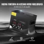 VEVOR Pulitore Digitale Ultrasuoni da 3 L 120 W, con Modalità Delicata Migliorato, Pulitore Ultrasuoni Industriale da 40 kHz con Riscaldatore e Timer per Contenitori, Gioielli 265 x 165 x 240 mm
