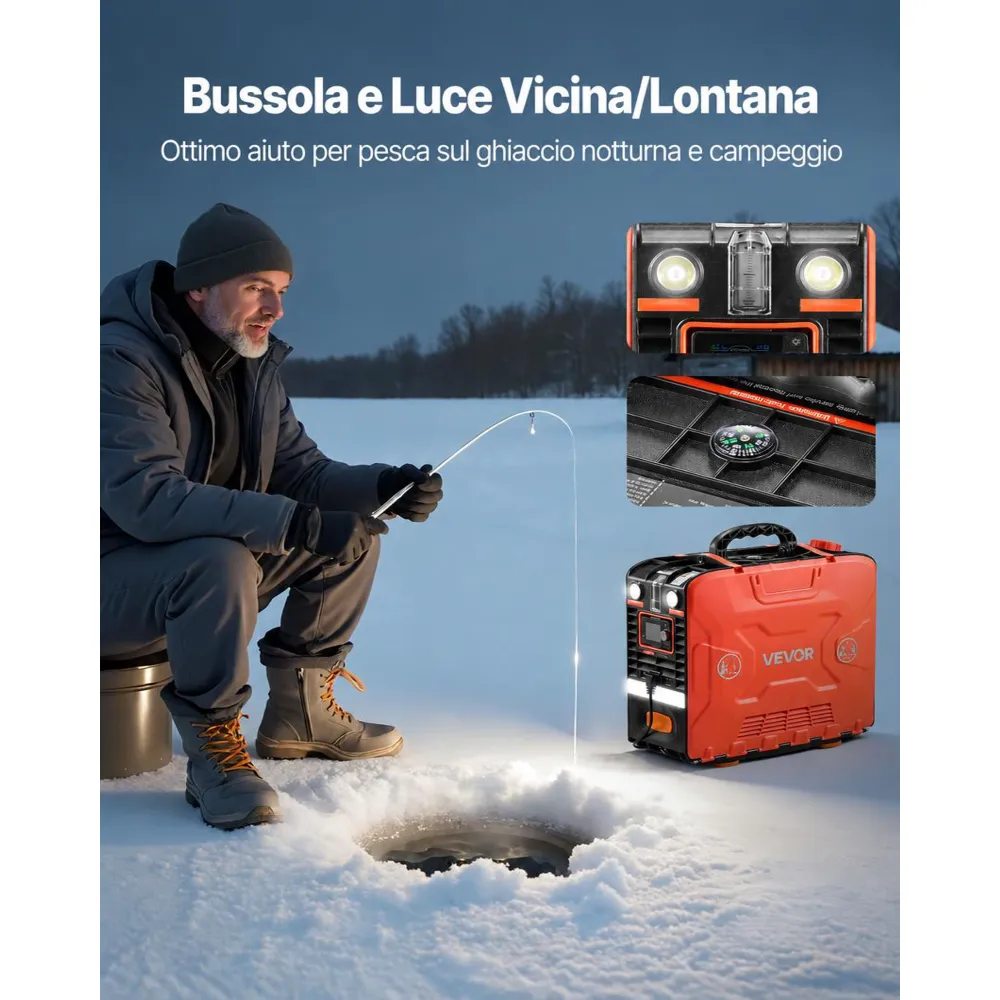 VEVOR Riscaldatore Diesel, Riscaldatore d'Aria Diesel Portatile All-in-One da 5-8KW DC 12 V con Controllo Tramite App Bluetooth, Telecomando e Schermo LCD, Serbatoio del Carburante da 4,5 L