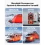 VEVOR Riscaldatore Diesel, Riscaldatore d'Aria Diesel Portatile All-in-One da 5-8KW DC 12 V con Controllo Tramite App Bluetooth, Telecomando e Schermo LCD, Serbatoio del Carburante da 4,5 L