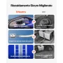 VEVOR Riscaldatore Diesel, 8 kW, DC 12 V/24 V, Riscaldatore d'Aria Diesel Portatile Tutto in Uno con Telecomando e Schermo LCD, Riscaldamento Rapido e Basso Rumore, Serbatoio Carburante da 5 L
