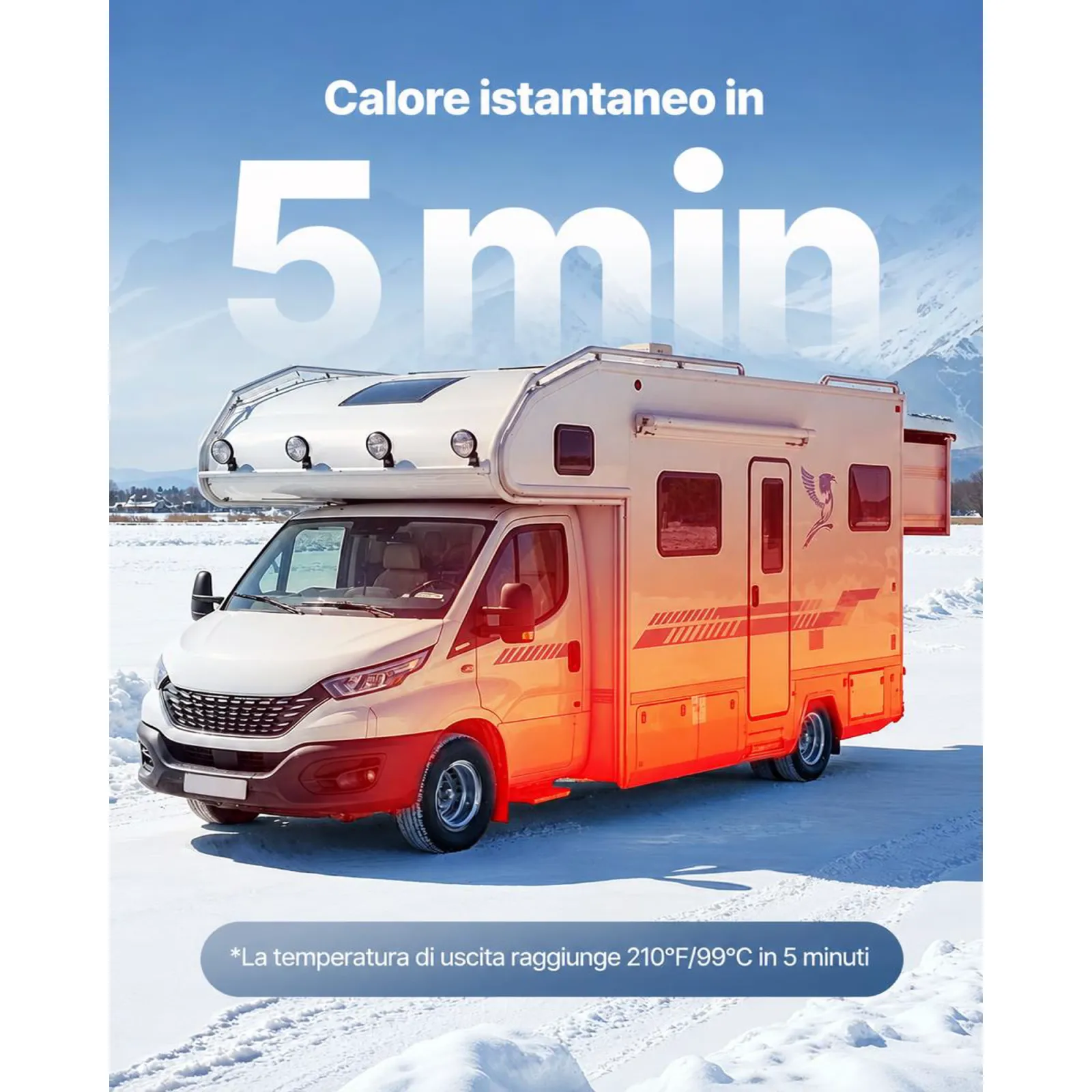 VEVOR Riscaldatore Diesel, 12-24V 5-8KW Riscaldatore d'Aria Diesel Portatile con Telecomando e Schermo LCD, Riscaldamento Rapido e Silenzioso, Serbatoio Carburante Grande da 10 L