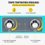 VEVOR 10L Macchina di Pulizia Ultrasonico Cleaner Professionale Digital Ultrasonic Cleaner Macchina Sanitizer per Carburatore Parti in Ottone Gioielli Dentali Monete Metalliche