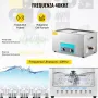VEVOR 30L Pulitore Ultrasuoni in Acciaio Inox 304 Pulitori ad Ultrasuoni Digitale con Riscaldatore Timer Macchina per la Pulizia di Disinfettanti per Carburatori Parti in Ottone Gioielli Dentali