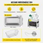 VEVOR Pulitore a Ultrasuoni Aggiornato 3 L (Riscaldatore 200 W Ultrasuoni 120 W) Pulitore di Parti a Ultrasuoni da Laboratorio Digitale con Riscaldamento per Pulizia di Parti di Occhiali Gioielli