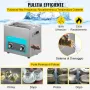 VEVOR 6.5L Pulitore Ultrasuoni Digitale Ultrasuoni Dispositivo in Acciaio Inox 304 con Riscaldatore Timer Macchina di Pulizia Uso Commerciale Domestico Personale