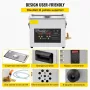 VEVOR Pulitore a Ultrasuoni Aggiornato 6 L (Riscaldatore da 200 W Ultrasuoni da 180 W) Pulitore di Parti a Ultrasuoni da Laboratorio Digitale con Temporizzatore per Pulizia di Strumenti di Gioielli