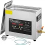 VEVOR Pulitore a Ultrasuoni Aggiornato 6 L (Riscaldatore da 200 W Ultrasuoni da 180 W) Pulitore di Parti a Ultrasuoni da Laboratorio Digitale con Temporizzatore per Pulizia di Strumenti di Gioielli