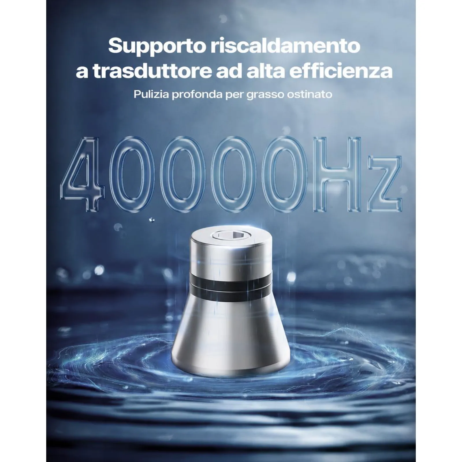 VEVOR Macchina di Pulizia a Ultrasuoni Professionale con Controllo Tramite Manopola Rotante, Capacita di 3 L con Cestello e Sfera di Pulizia, Pulitore a Ultrasuoni per Orologi, Rasoi, Gioielli