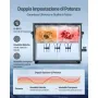 VEVOR Macchina di Pulizia a Ultrasuoni Professionale con Controllo Tramite Manopola Rotante, Capacita di 6 L con Cestello e Sfera di Pulizia, Pulitore a Ultrasuoni per Orologi, Rasoi, Gioielli