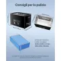 VEVOR Macchina di Pulizia a Ultrasuoni Professionale con Controllo Tramite Manopola Rotante, Capacita di 30 L con Cestello e Sfera di Pulizia, Pulitore a Ultrasuoni per Orologi, Rasoi, Gioielli