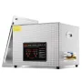 VEVOR Pulitore ad Ultrasuoni 15L Dispositivo per Pulizia Ultrasuoni Macchina per Pulizia ad Ultrasuoni da 360W con Timer Riscaldatore, Pulitore Digitale da 40 kHz con Cestello per Parti Gioielli