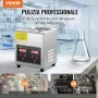 VEVOR Pulitore a Ultrasuoni Vassoio Display Digitale in Acciaio Inox Capienza 2 Litri con Riscaldamento Tempo Temperatura Regolabile, Macchina Pulitrice a Ultrasuoni per Gioielli Occhiali Laboratorio