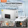 VEVOR Pulitore a Ultrasuoni Display Digitale in Acciaio Inox Capienza 30 Litri con Riscaldamento Tempo Temperatura Regolabile, Macchina Pulitrice a Ultrasuoni per Gioielli Occhiali Orologi Laboratorio