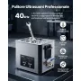 VEVOR Pulitore a Ultrasuoni da 10 L, Macchina Professionale per la Pulizia a Ultrasuoni, con Cestello di Pulizia e Schermo Digitale, in Acciaio Inox da 180 W e 40 kHz per Orologi, Rasoi, Gioielli