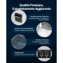 VEVOR Pulitore a Ultrasuoni da 10 L, Macchina Professionale per la Pulizia a Ultrasuoni, con Cestello di Pulizia e Schermo Digitale, in Acciaio Inox da 180 W e 40 kHz per Orologi, Rasoi, Gioielli