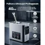 VEVOR Pulitore a Ultrasuoni da 6 L, Macchina Professionale per la Pulizia a Ultrasuoni, con Cestello di Pulizia e Schermo Digitale, in Acciaio Inox da 120 W e 40 kHz per Orologi, Rasoi, Gioielli