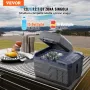 VEVOR Frigorifero per Auto, Congelatore Portatile Zona Singola 12 L 12 Volt, Gamma Regolabile da -20 ~ 20 ℃, Dispositivo di Raffreddamento a Compressore 12/24 V CC e 100-240 V CA per Campeggio Camper