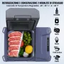 VEVOR Frigorifero per Auto, Congelatore Portatile Zona Singola 12 L 12 Volt, Gamma Regolabile da -20 ~ 20 ℃, Dispositivo di Raffreddamento a Compressore 12/24 V CC e 100-240 V CA per Campeggio Camper