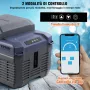 VEVOR Frigorifero per Auto, Congelatore Portatile Zona Singola 12 L 12 Volt, Gamma Regolabile da -20 ~ 20 ℃, Dispositivo di Raffreddamento a Compressore 12/24 V CC e 100-240 V CA per Campeggio Camper