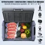 VEVOR Frigorifero per Auto, Congelatore Portatile Zona Singola 15 L 12 Volt, Gamma Regolabile da -20 ~ 20 ℃, Dispositivo di Raffreddamento a Compressore 12/24 V CC e 100-240 V CA per Campeggio Camper