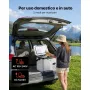 VEVOR Frigorifero Portatile Elettrico per Auto, Frigo Portatile da Auto Capienza 18 Litri 12V/24V 100-240V CA, Frigorifero a Compressore -20°C a 20°C Maniglia Senza Ruote per Campeggio Viaggio Pesca