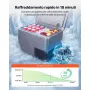 VEVOR Frigorifero Portatile da Auto, Frigorifero per Auto Capienza 20 L in EPP, Congelatore Elettrico da Auto Controllo APP -10°C a 10°C, per Camion Furgoni Camper SUV Barche Viaggio Campeggio