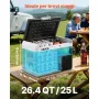 VEVOR Frigorifero per Auto Portatile da 12V, Frigo Auto Portatile Capienza 25 L Temperatura Regolabile da -20 a 20 °C, Potenza 60 W Rumore meno di 45 dB 572 x 358 x 381 mm, Campeggio Picnic Viaggio