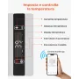 VEVOR Frigorifero da Auto Portatile 60W, Frigo Portatile Compressore Capienza 30 Litri Zona Singola Temperatura Regolabile da -20℃ a 20℃, Frigorifero da Esterno Campeggio Picnic CC 12/24V CA 100-240V