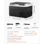 VEVOR Frigorifero da Auto Portatile 60W, Frigo Portatile Compressore Capienza 30 Litri Zona Singola Temperatura Regolabile da -20℃ a 20℃, Frigorifero da Esterno Campeggio Picnic CC 12/24V CA 100-240V