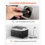 VEVOR Frigorifero da Auto da 12V, Frigo Portatile 40 Litri Portatile per Campeggio Temperatura Regolabile da -20℃ a 20℃ 12/24V CC 100-240V CA, Frigorifero a Compressore da Esterno, Picnic, Camper