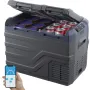 VEVOR Frigorifero per Auto, Congelatore Portatile Doppia Zona 32 L, 12 Volt, Gamma Regolabile da -20 ~ 20 ℃, Dispositivo di Raffreddamento a Compressore 12/24 V CC e 100-240 V CA per Campeggio Camper