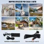 VEVOR Frigorifero per Auto, Congelatore Portatile Doppia Zona 40 L, 12 Volt, Gamma Regolabile da -20 ~ 20 ℃, Dispositivo di Raffreddamento a Compressore 12/24 V CC e 100-240 V CA per Campeggio Camper