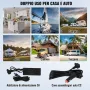 VEVOR Frigorifero per Auto, Congelatore Portatile Zona Singola 9 L 12 Volt, Gamma Regolabile da -20 ~ 20 ℃, Dispositivo di Raffreddamento a Compressore 12/24 V CC e 100-240 V CA per Campeggio Camper