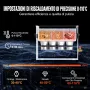 VEVOR Pulitore ad Ultrasuoni 10L con Timer Riscaldante Cestello, Macchina Digitale a Cavitazione Sonica, Pulitrice Ultrasuoni 240 W per Strumenti di Orologi, Occhiali, Monete, Utensili Metallici