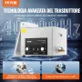 VEVOR Pulitore ad Ultrasuoni 15L con Timer Riscaldante Cestello, Macchina Digitale a Cavitazione Sonica, Pulitrice Ultrasuoni 360 W per Strumenti di Orologi, Occhiali, Monete, Utensili Metallici