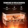 VEVOR Pulitore ad Ultrasuoni 22L con Timer Riscaldante Cestello, Macchina Digitale a Cavitazione Sonica, Pulitrice Ultrasuoni 480 W per Strumenti di Orologi, Occhiali, Monete, Utensili Metallici