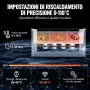VEVOR Pulitore ad Ultrasuoni 22L con Timer Riscaldante Cestello, Macchina Digitale a Cavitazione Sonica, Pulitrice Ultrasuoni 480 W per Strumenti di Orologi, Occhiali, Monete, Utensili Metallici